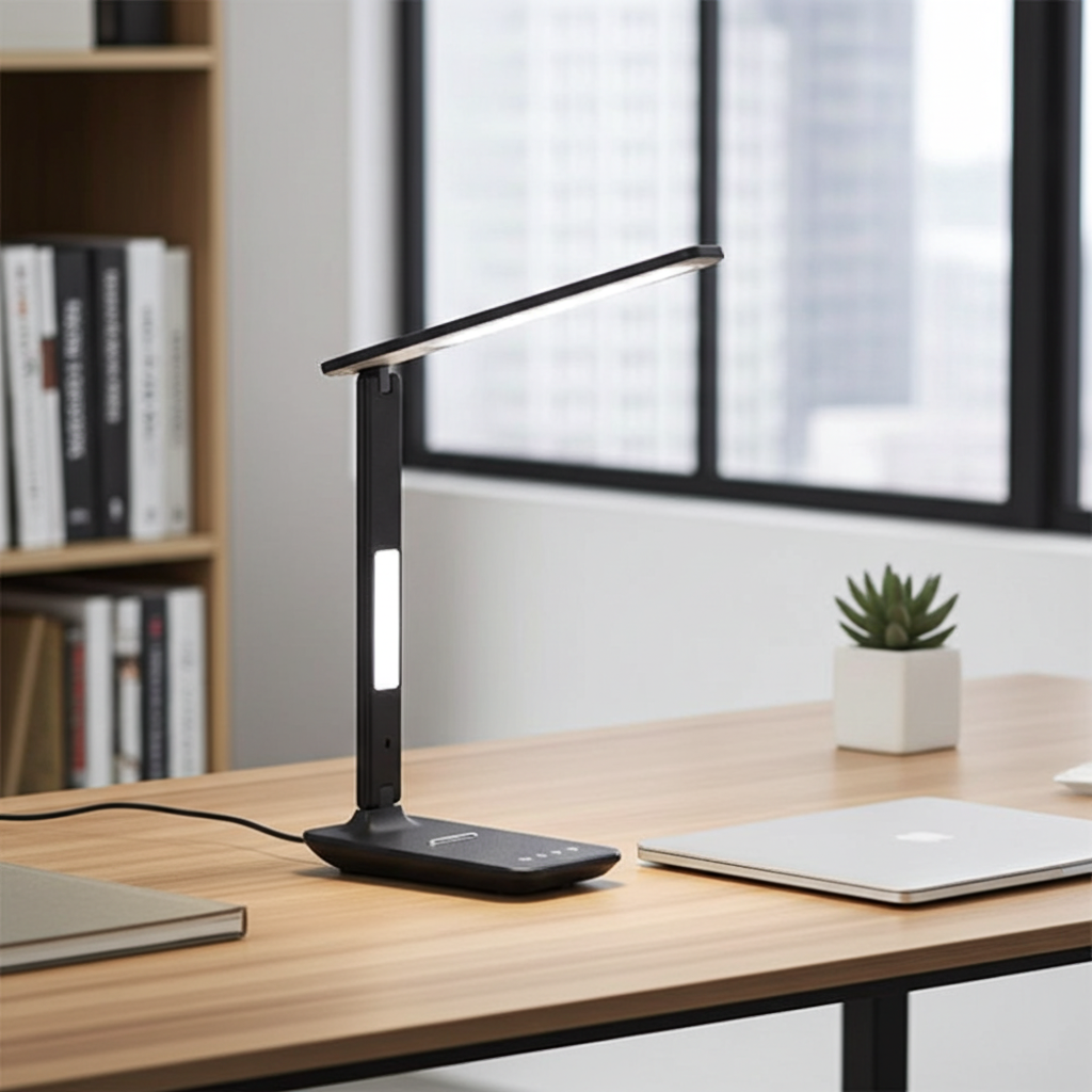 Lamp Plus 3 in 1 Lamp With Phone Charger, Clock And Thermostat